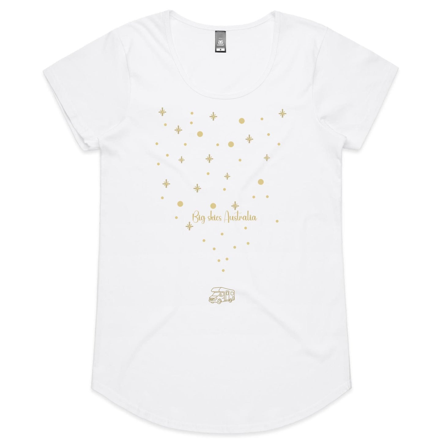 Big Skies (RV) - Ladies Scoop Neck Tee