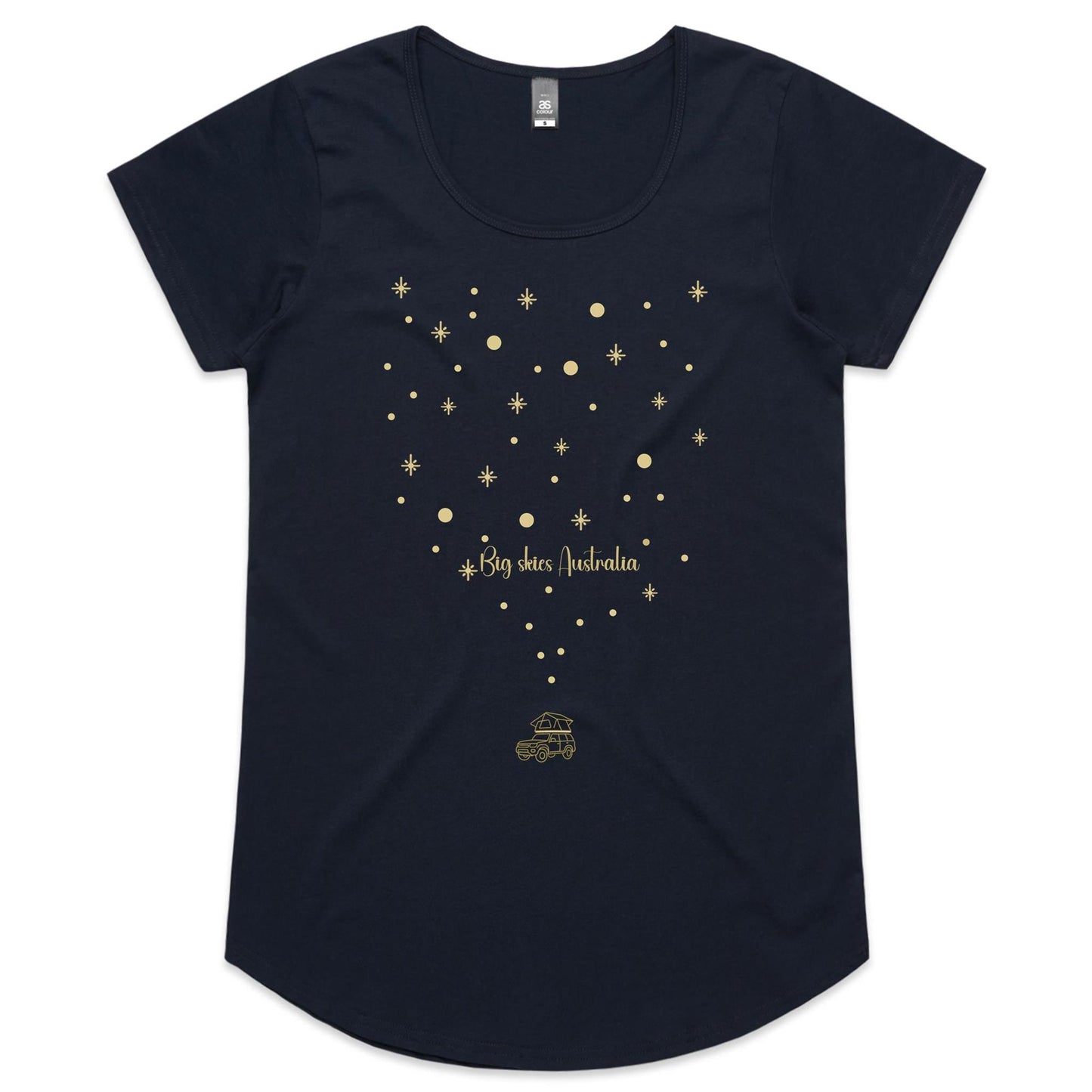 Big Skies (rooftop) - Ladies Scoop Neck Tee