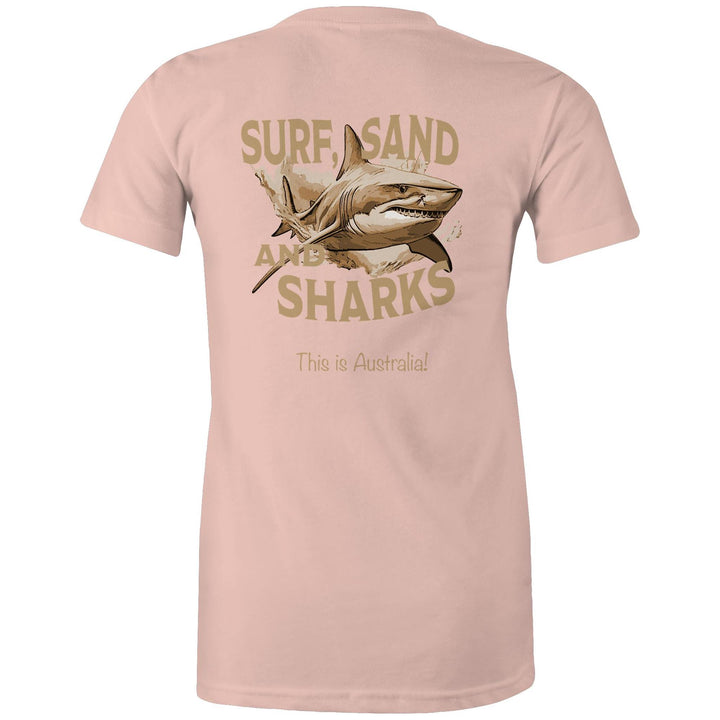 Surf, Sand & Sharks - Ladies Signature Tee
