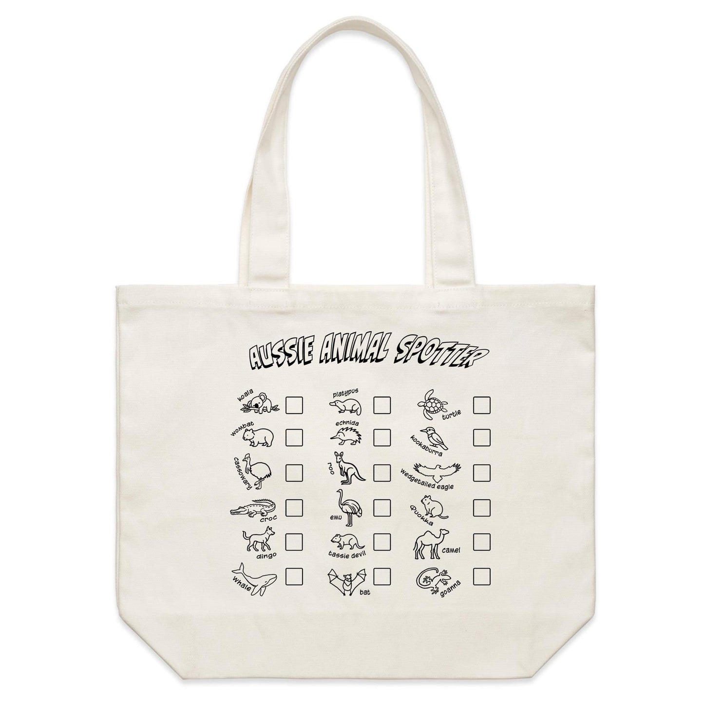 Aussie Animal Spotter - Canvas Tote Bag