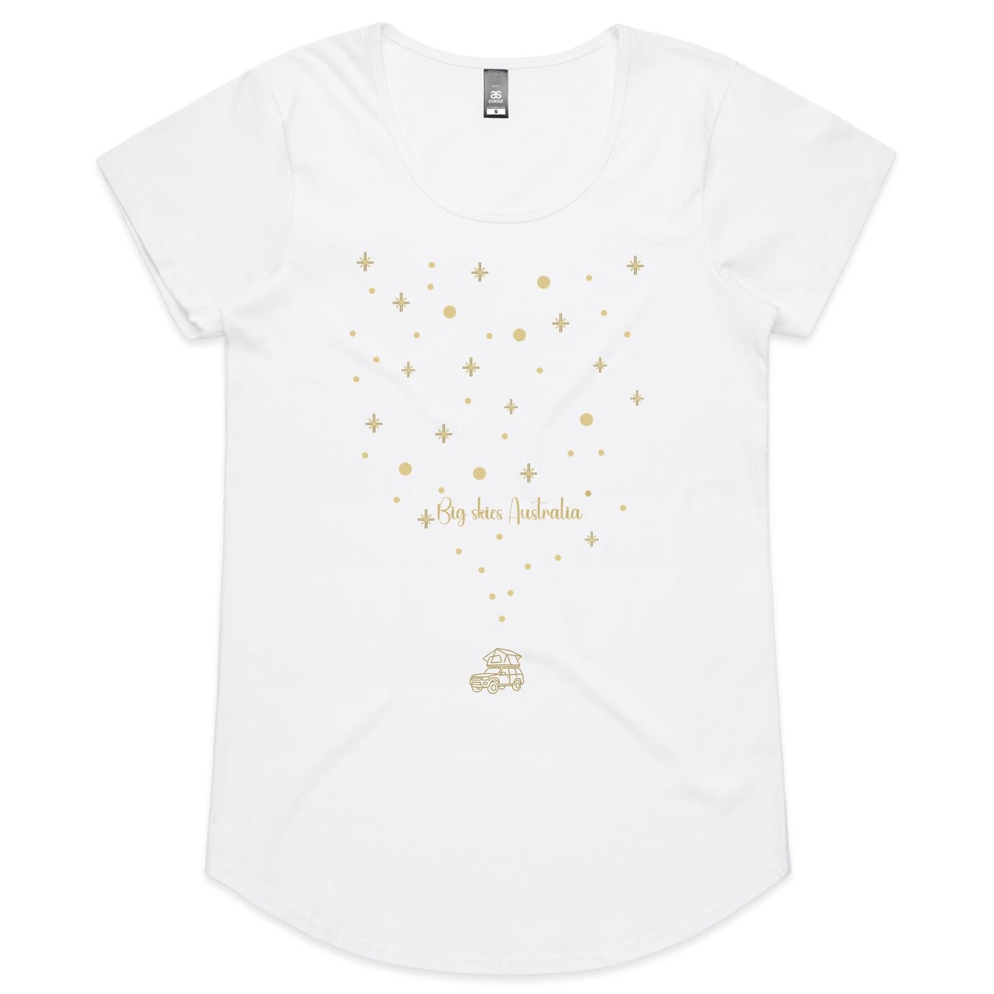 Big Skies (rooftop) - Ladies Scoop Neck Tee
