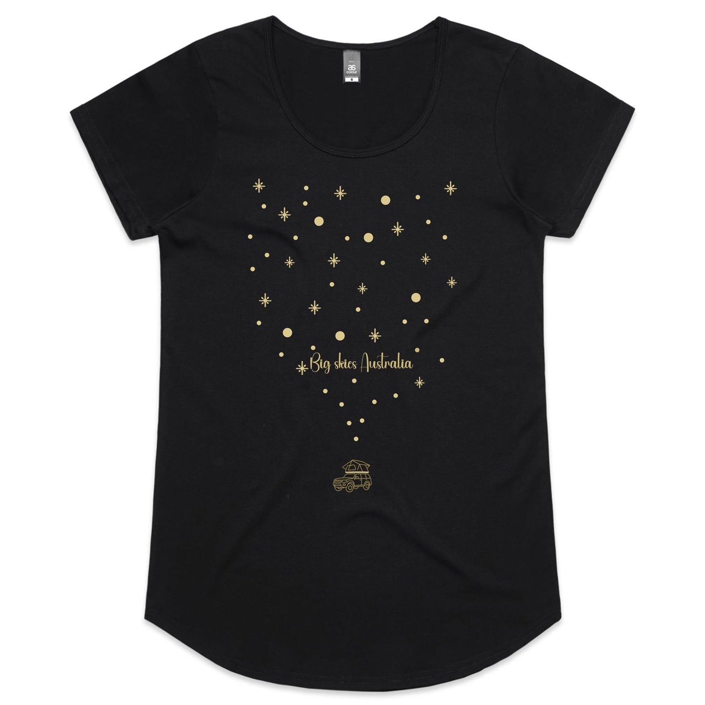 Big Skies (rooftop) - Ladies Scoop Neck Tee