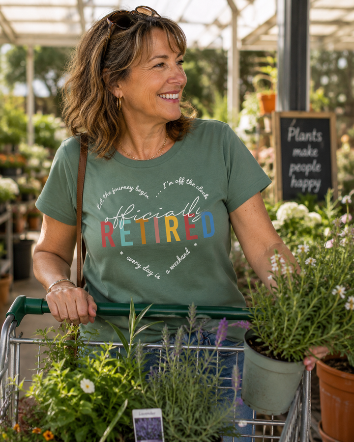 Officially Retired - Ladies Classic Tee