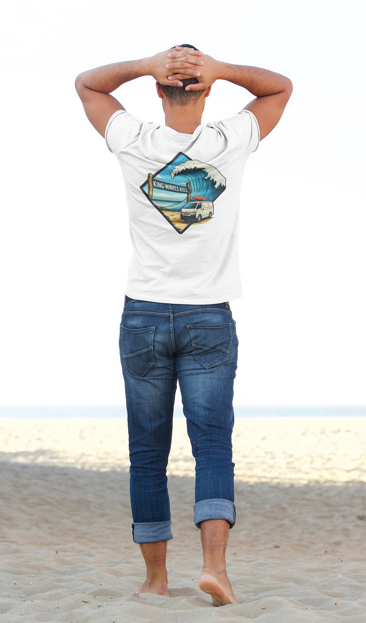 King Waves Kill - Unisex Premium Faded Tee