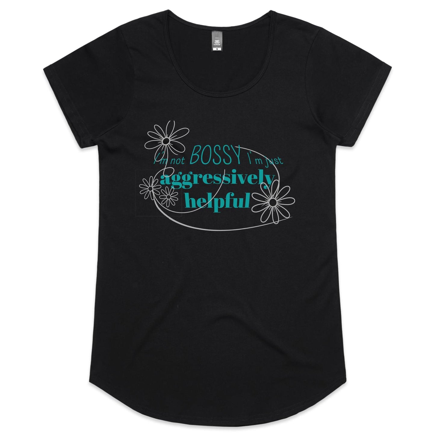 Not Bossy - Ladies Scoop Neck Tee
