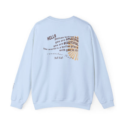 Person Behind Me Sweatshirt- Mental Health Awareness