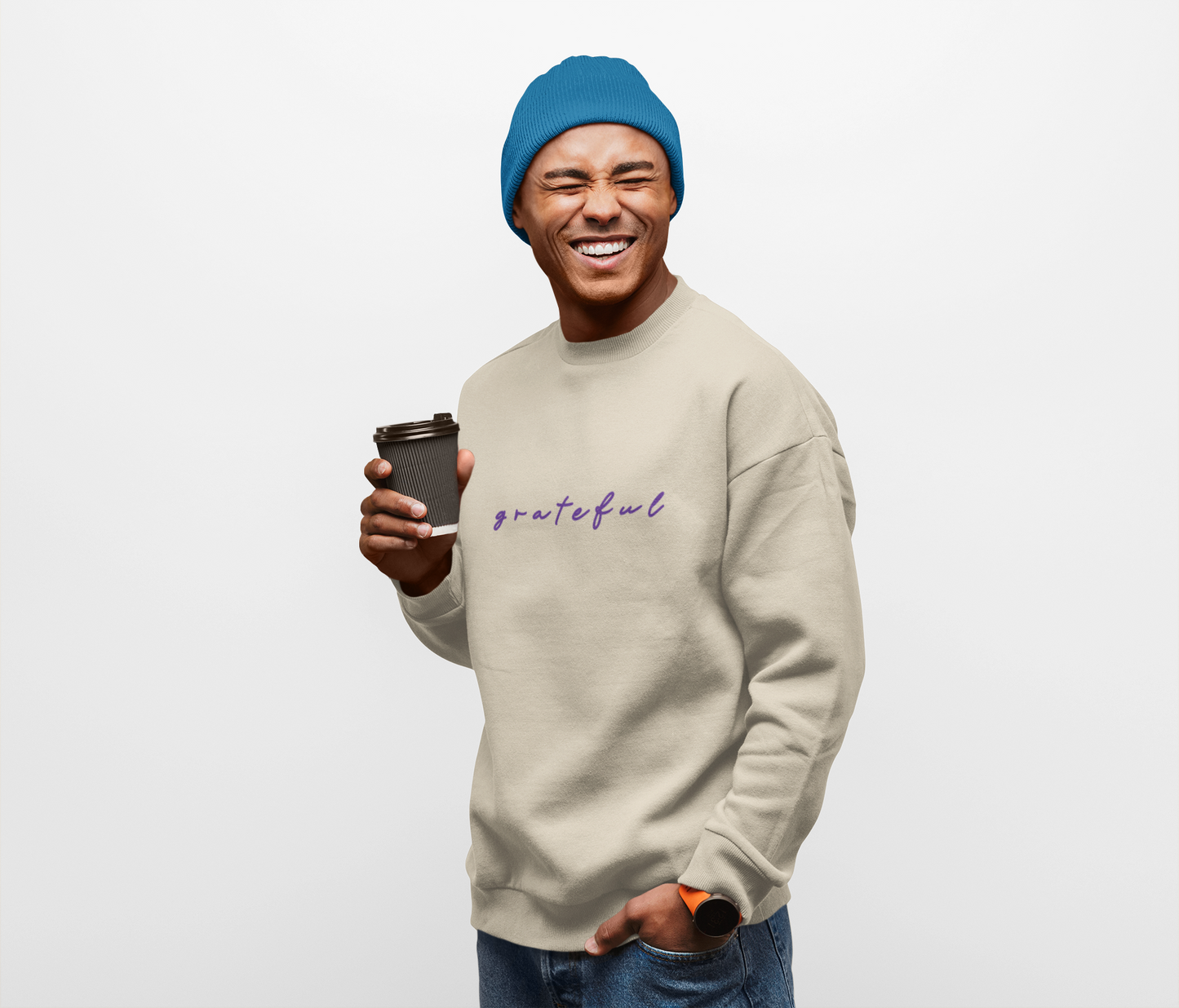 Grateful Sweatshirt – Supporting Mental Health Awareness.