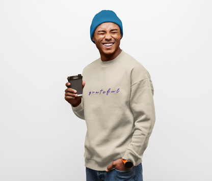 Grateful Sweatshirt – Supporting Mental Health Awareness.