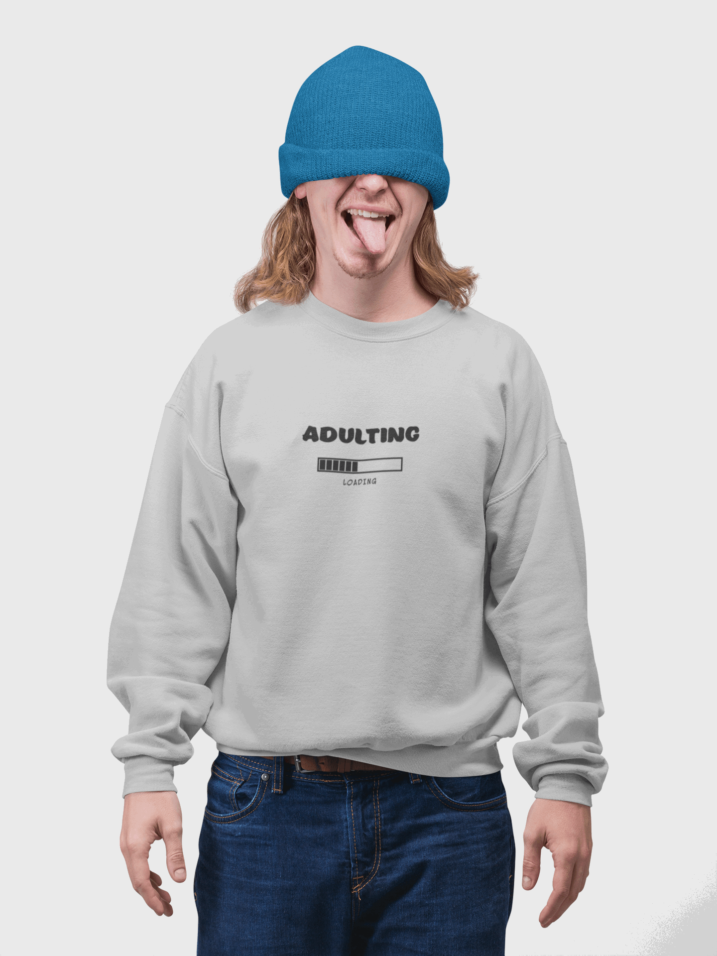 Adulting Sweatshirt - Mental Health Awareness