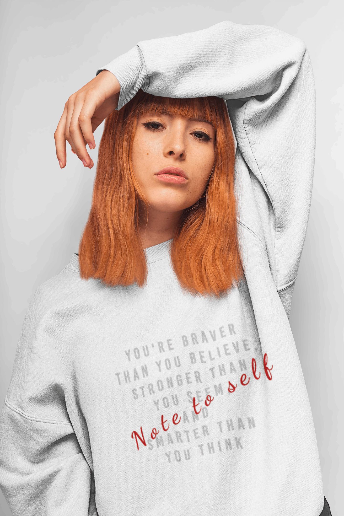 Note to Self Sweatshirt - Mental Health Awareness