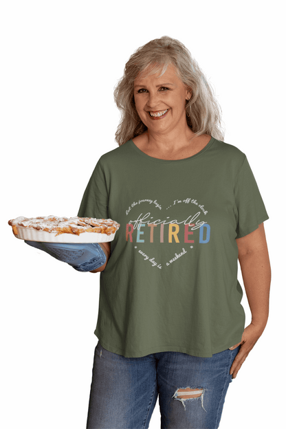 Officially Retired - Ladies Soft Tee