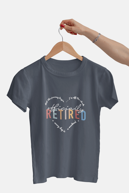 Officially Retired - Ladies Soft Tee