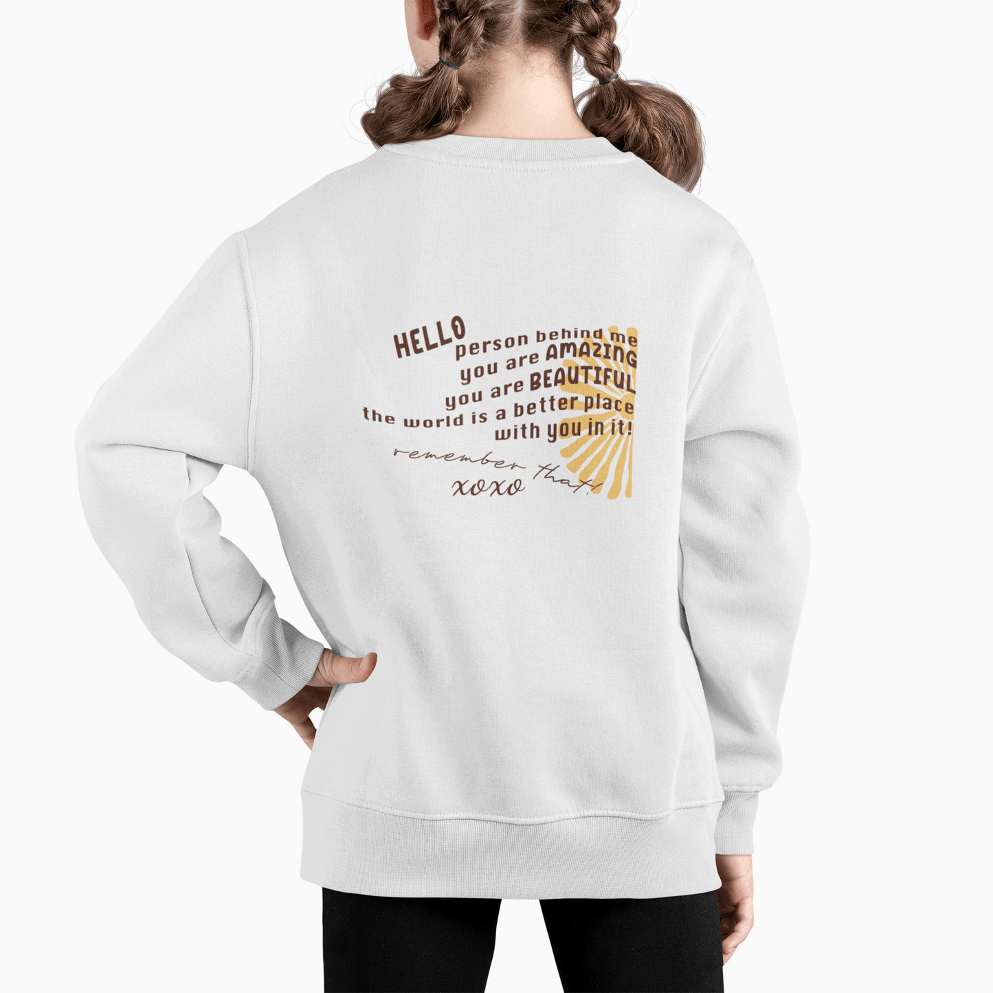 Person Behind Me Sweatshirt- Mental Health Awareness