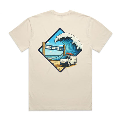 King Waves Kill - Unisex Premium Faded Tee