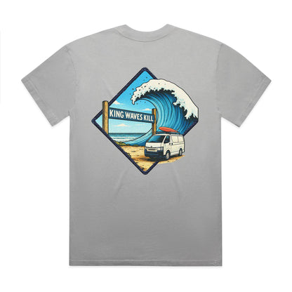 King Waves Kill - Unisex Premium Faded Tee