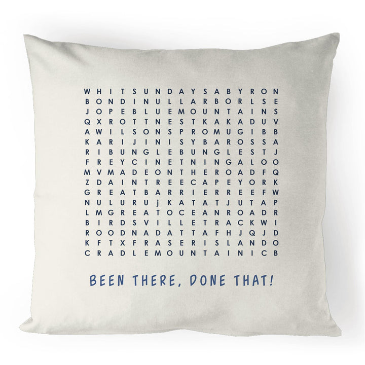 Been There, Done That - Linen Cushion Cover