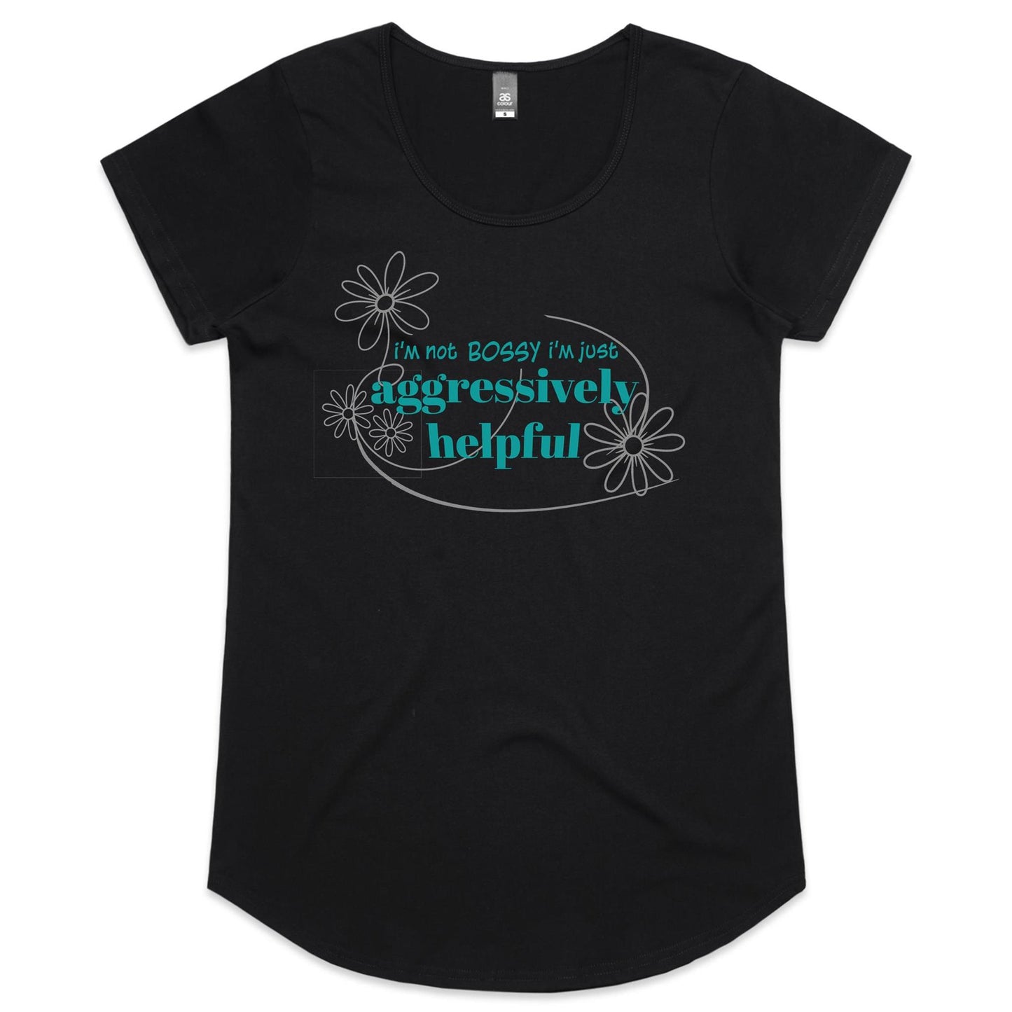 Not Bossy - Ladies Scoop Neck Tee