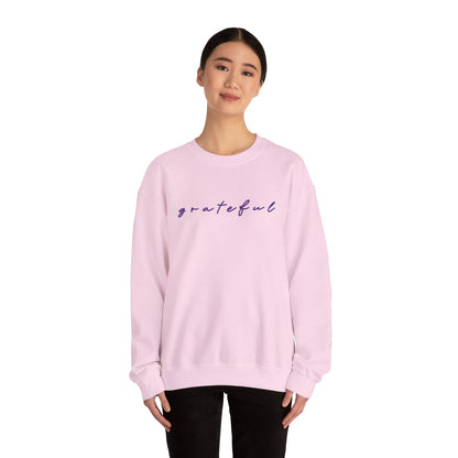 Grateful Sweatshirt – Supporting Mental Health Awareness.
