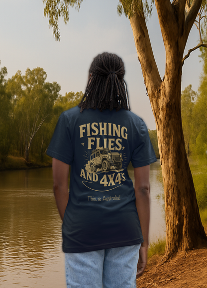 Flies, Fishing and 4x4s - Unisex Signature Tee