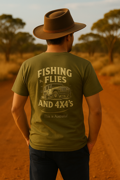 Flies, Fishing and 4x4s - Unisex Signature Tee