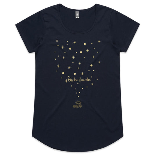 Big Skies (rooftop) - Ladies Scoop Neck Tee