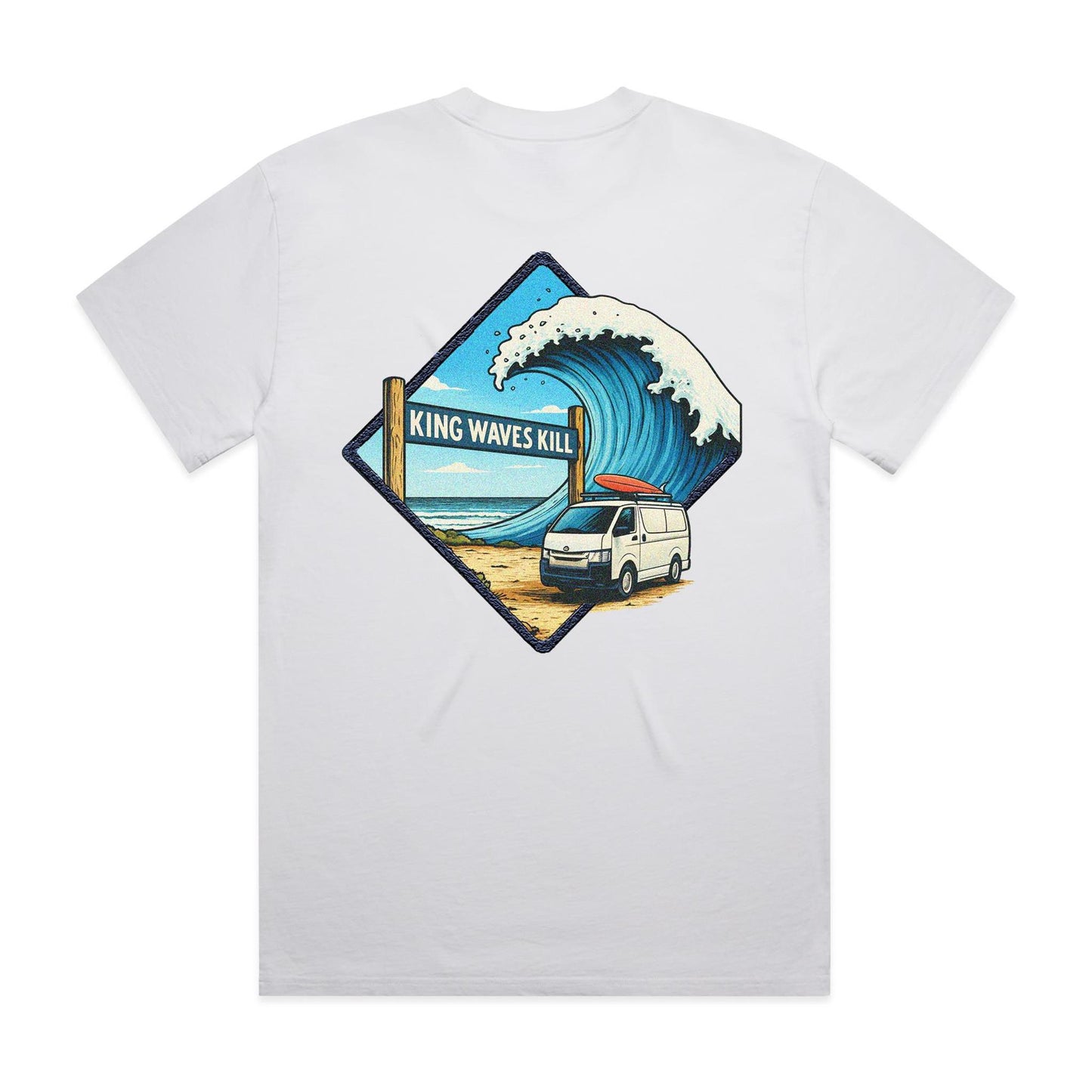 King Waves Kill - Unisex Premium Faded Tee