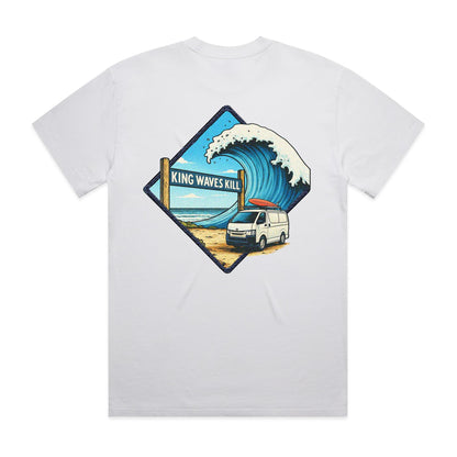 King Waves Kill - Unisex Premium Faded Tee
