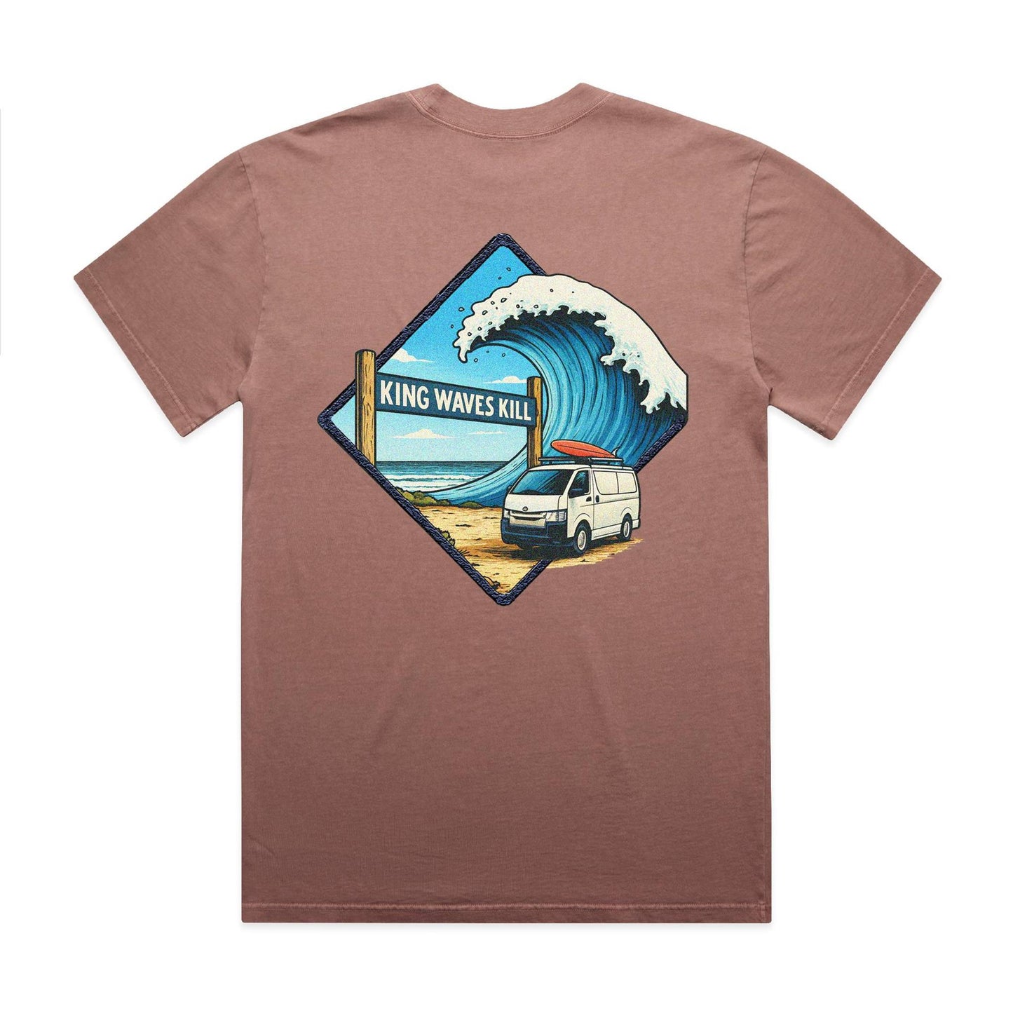 King Waves Kill - Unisex Premium Faded Tee