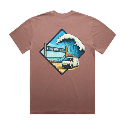 King Waves Kill - Unisex Premium Faded Tee