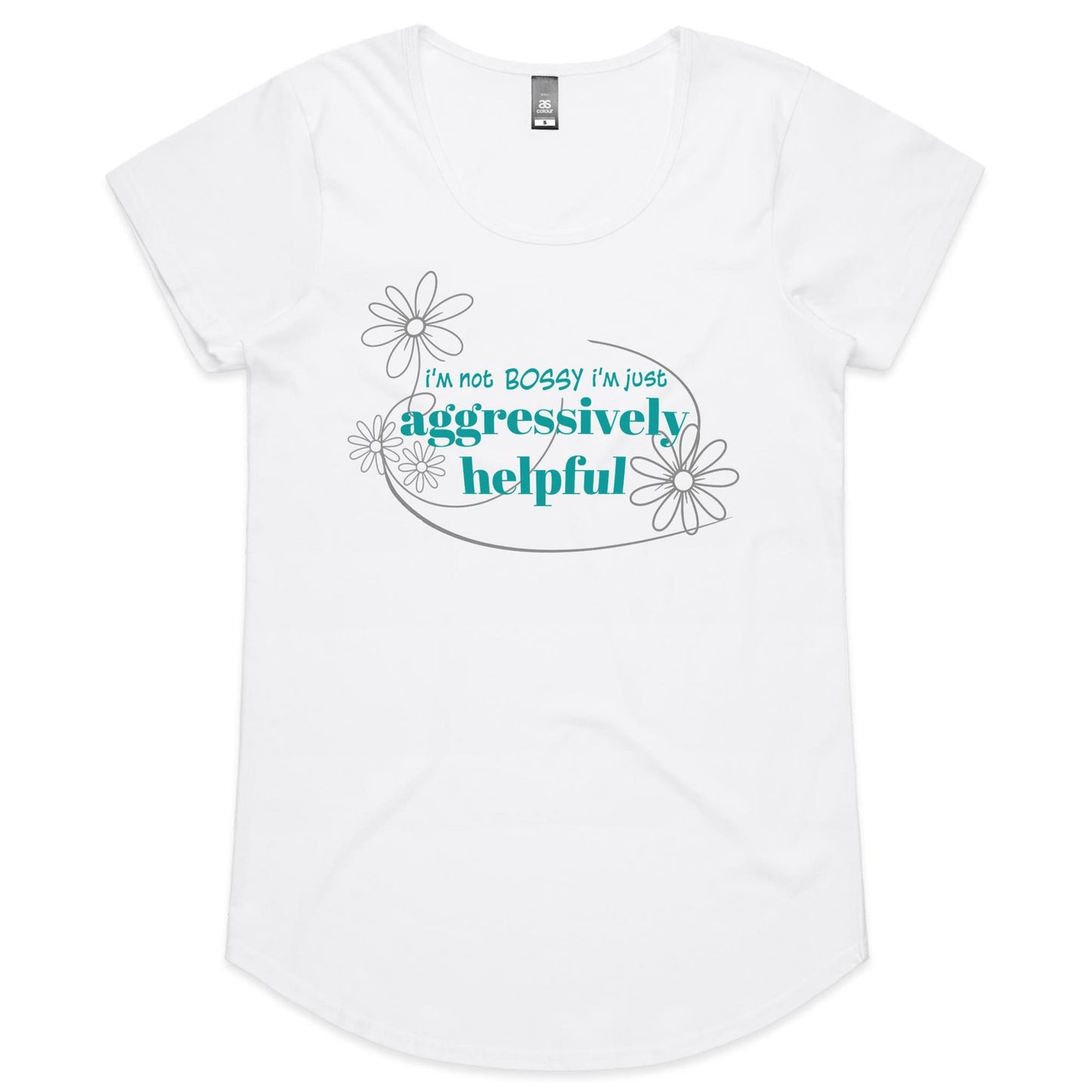 Not Bossy - Ladies Scoop Neck Tee