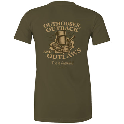 Outhouses, Outback & Outlaws - Ladies Signature Tee