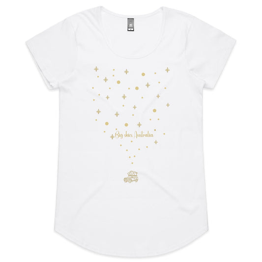 Big Skies (rooftop) - Ladies Scoop Neck Tee