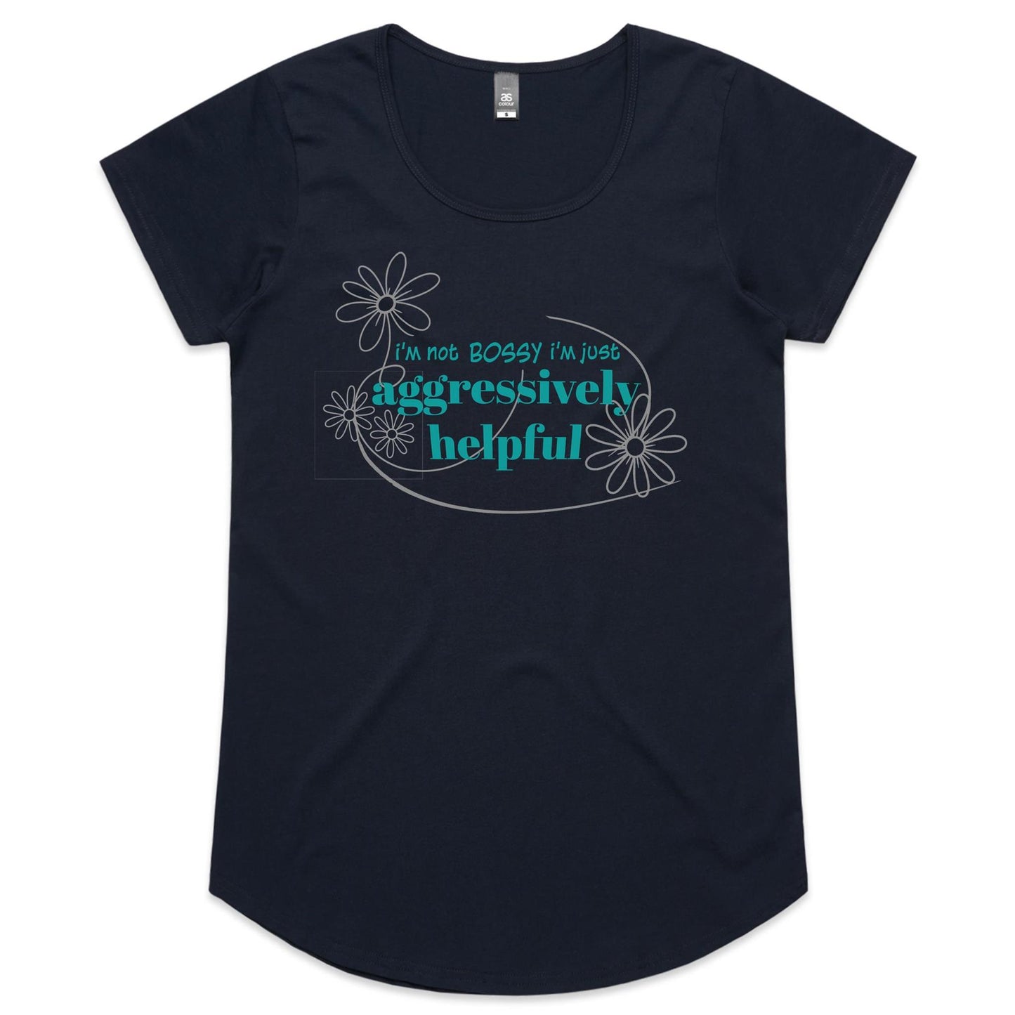 Not Bossy - Ladies Scoop Neck Tee