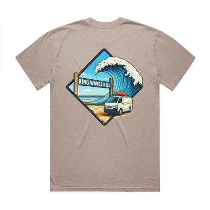 King Waves Kill - Unisex Premium Faded Tee
