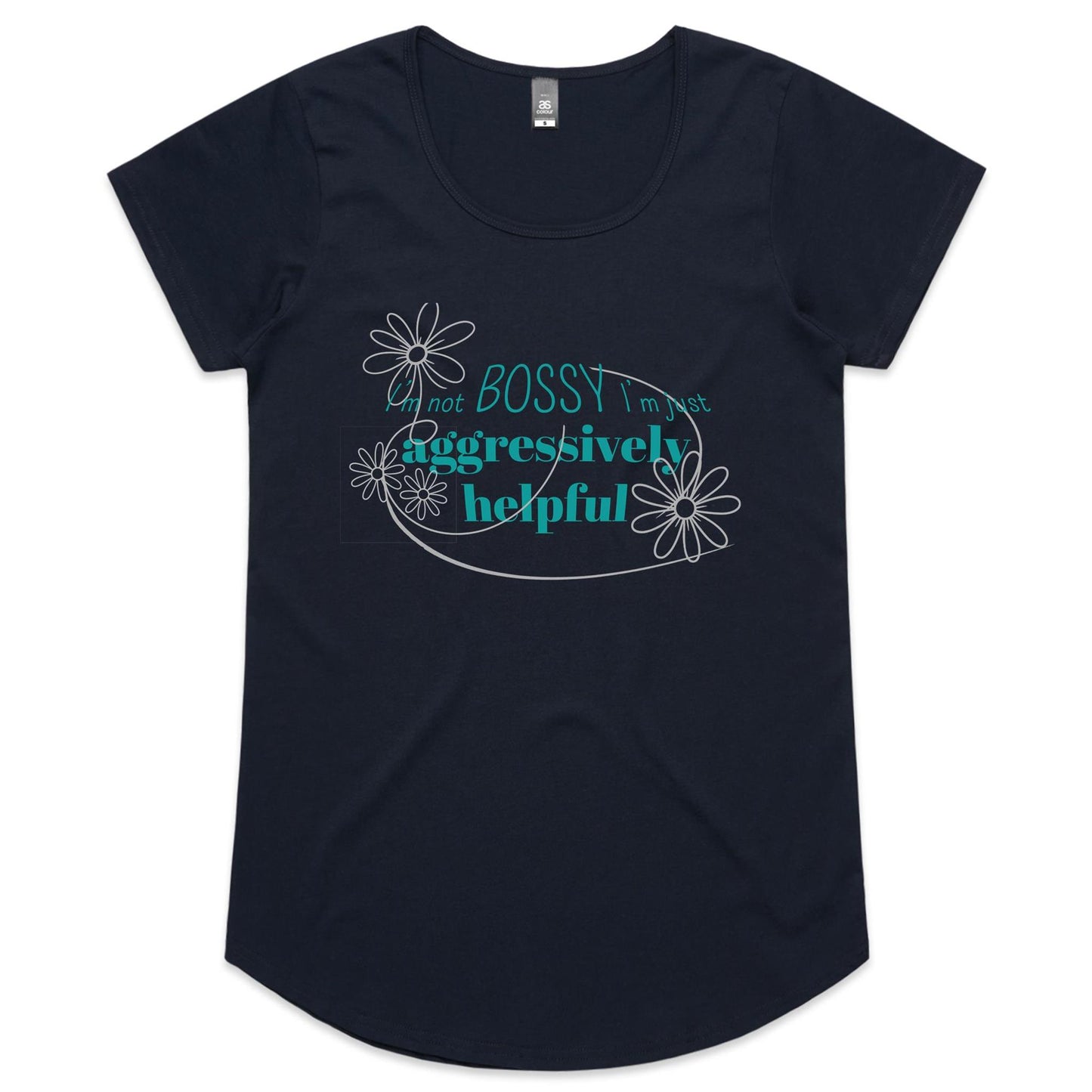 Not Bossy - Ladies Scoop Neck Tee