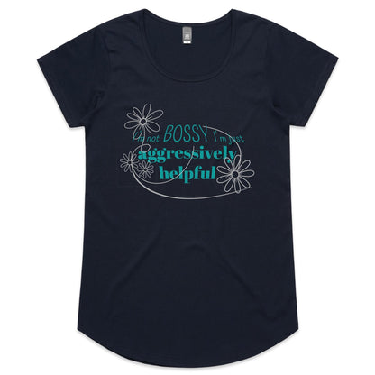 Not Bossy - Ladies Scoop Neck Tee