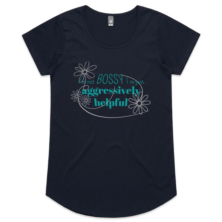 Not Bossy - Ladies Scoop Neck Tee