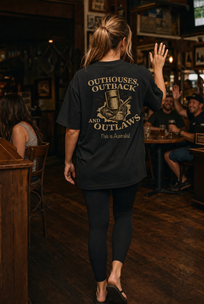 Outhouses, Outback & Outlaws - Ladies Signature Tee
