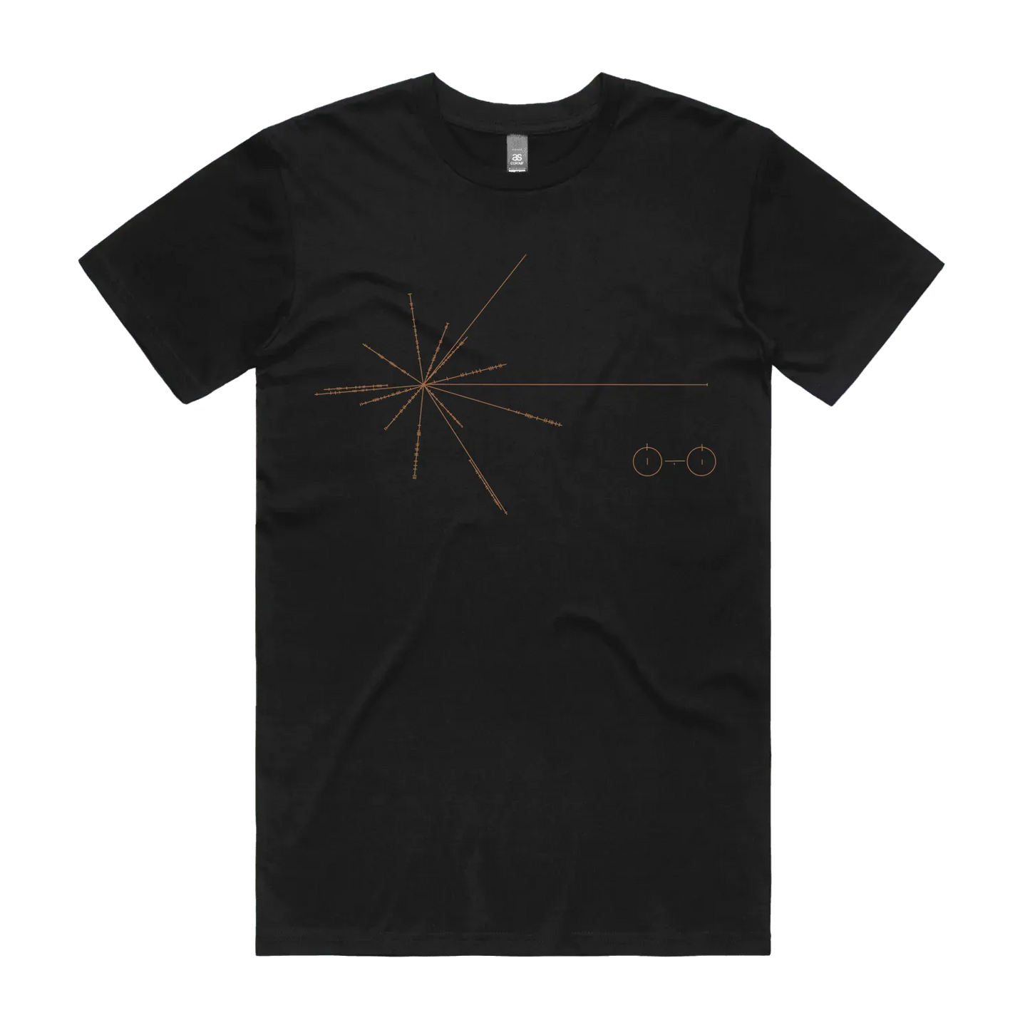 Black front flat lay