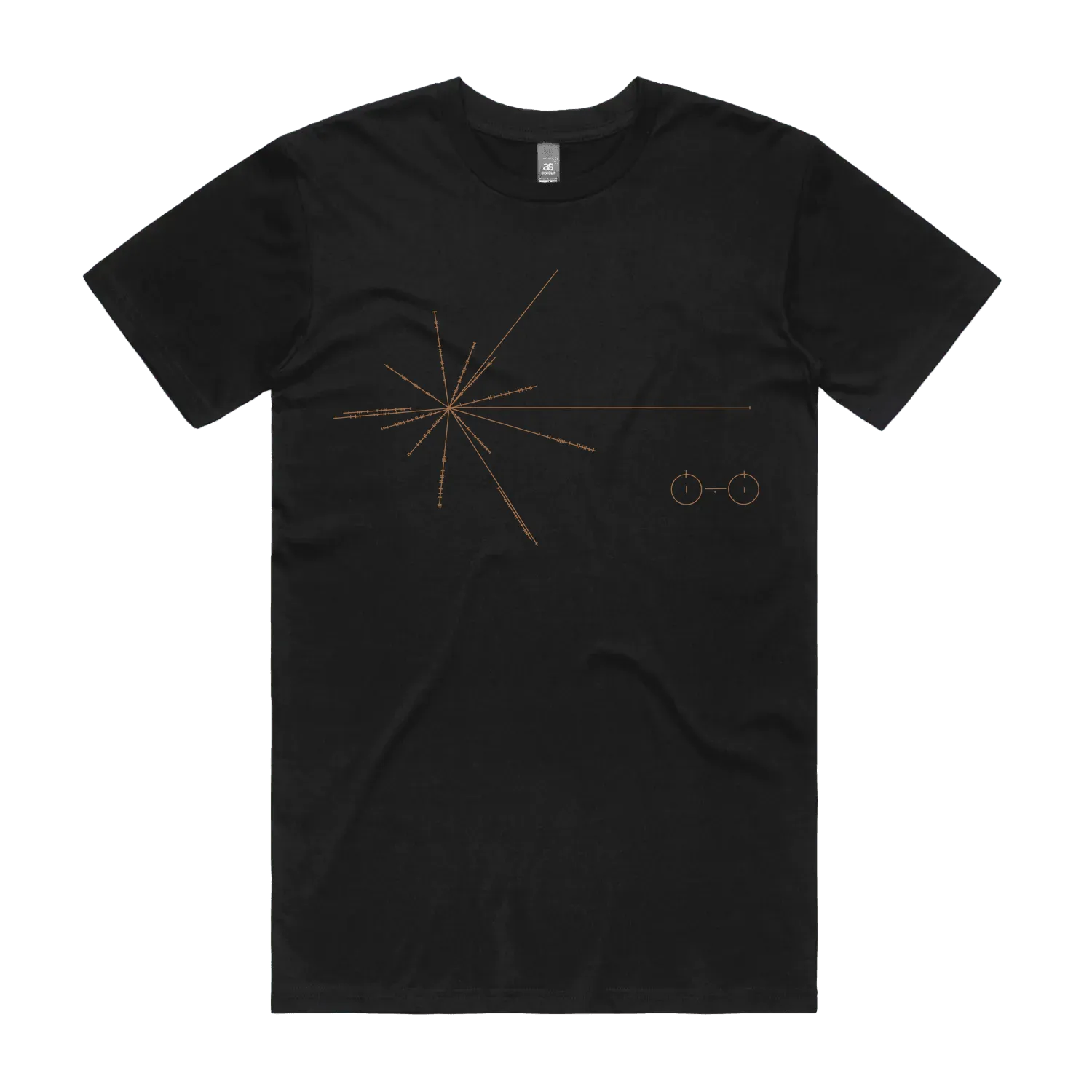 Black front flat lay