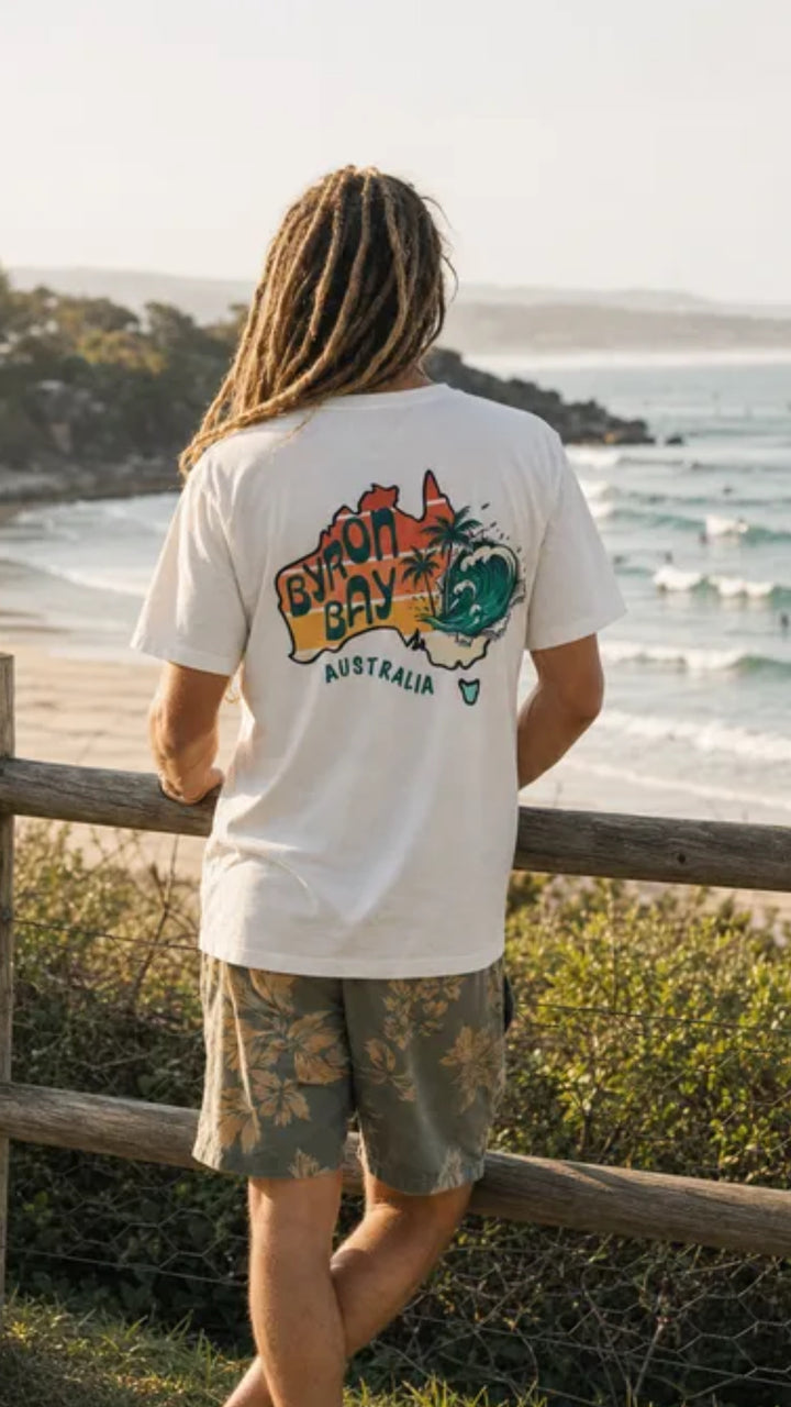 Byron Bay - Unisex Premium Faded Tee