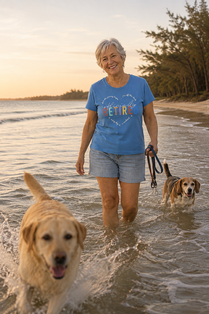 Officially Retired - Ladies Classic Tee
