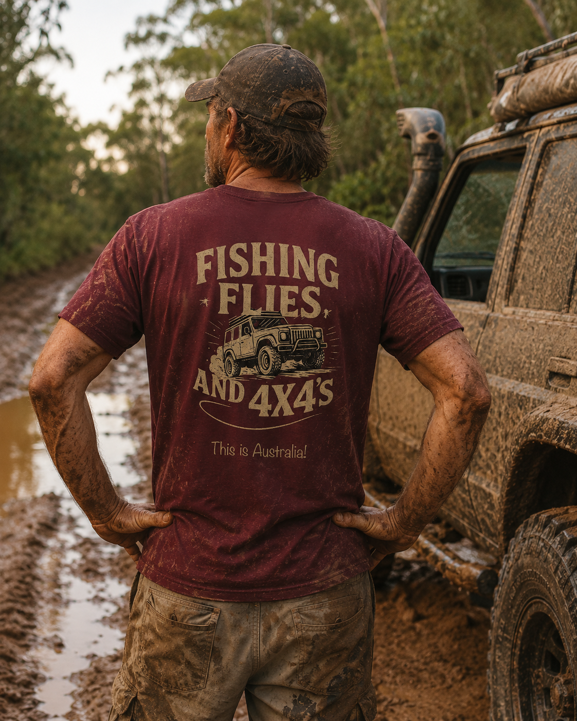 Flies, Fishing and 4x4s - Signature Tee