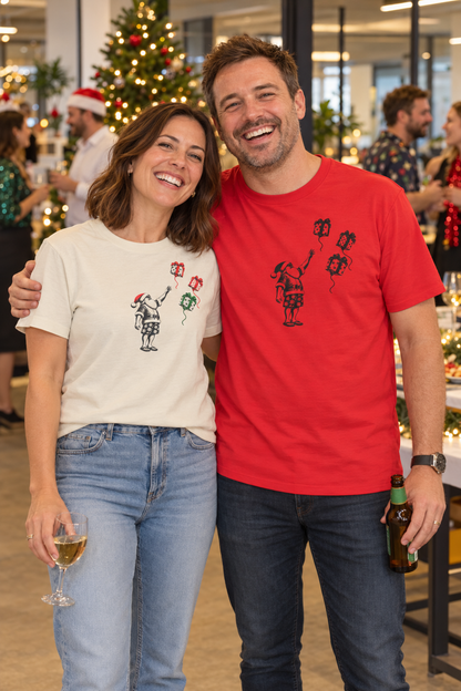 Santa Banksy Style - Classic Christmas Tee