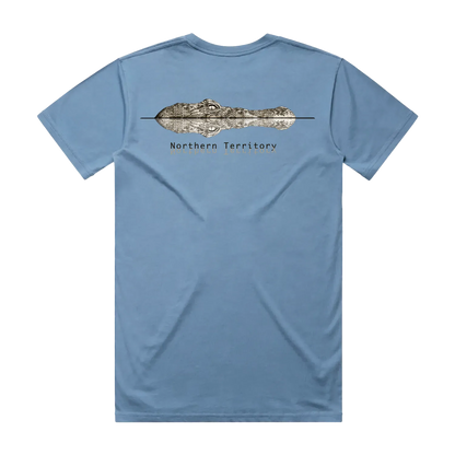 Fog Blue back flat lay