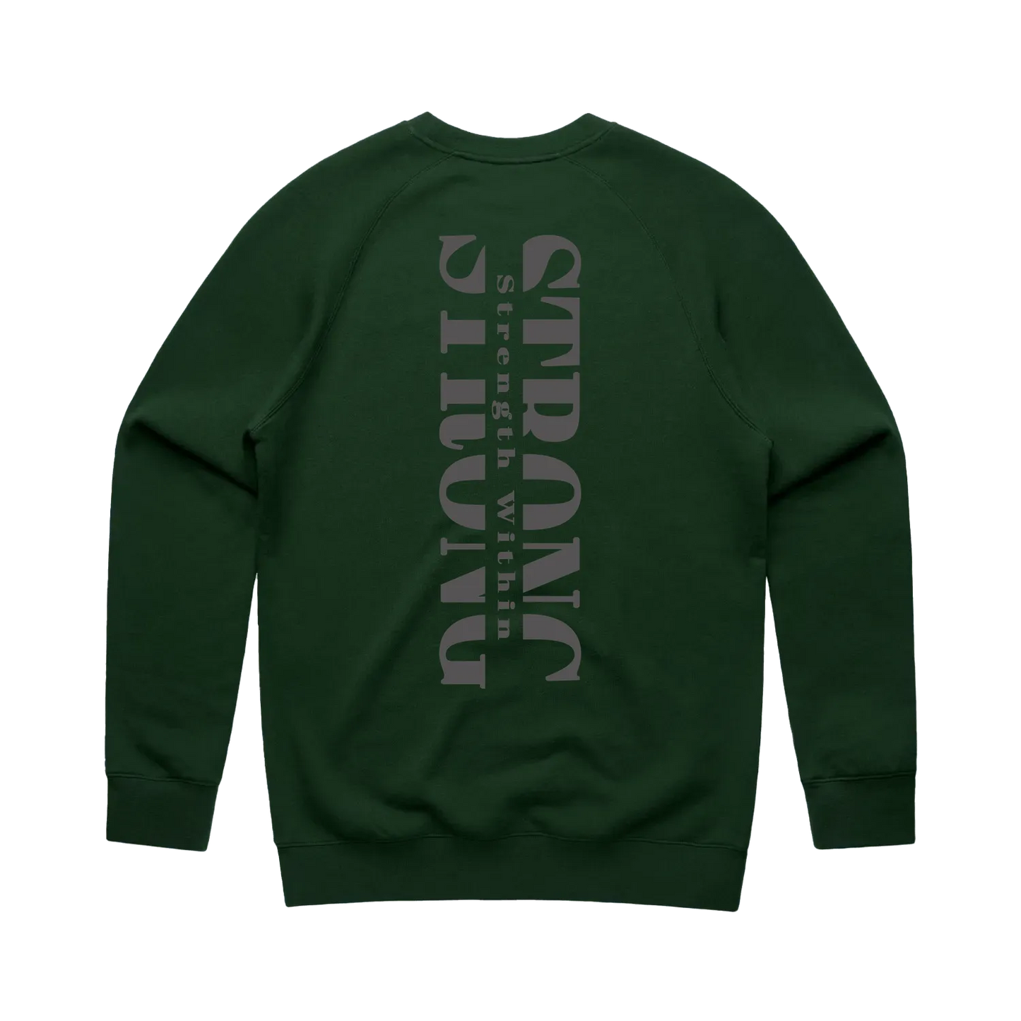 Forest Green back flat lay