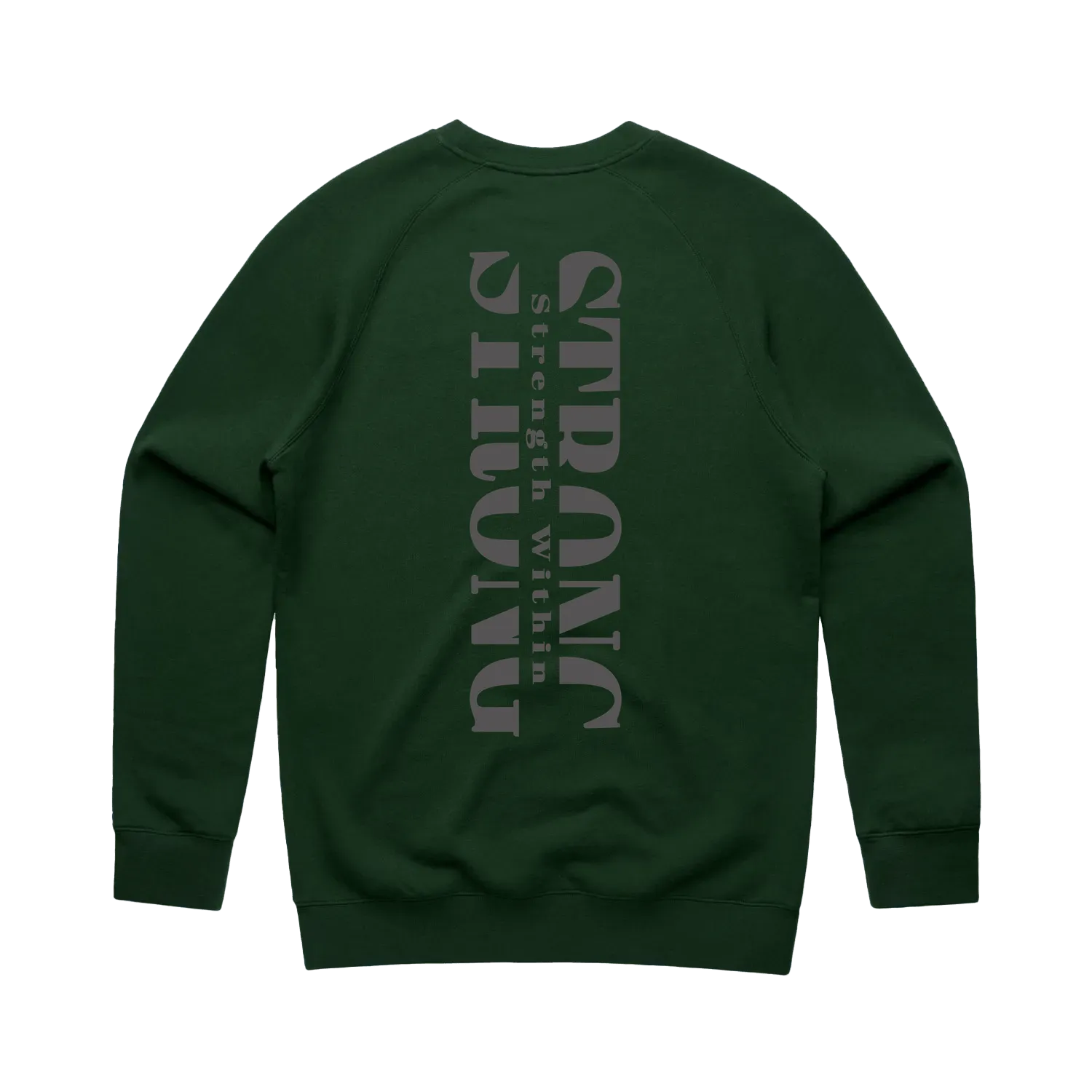 Forest Green back flat lay