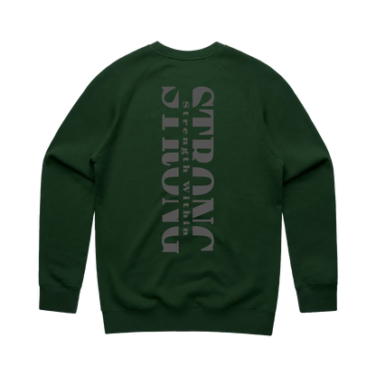 Forest Green back flat lay