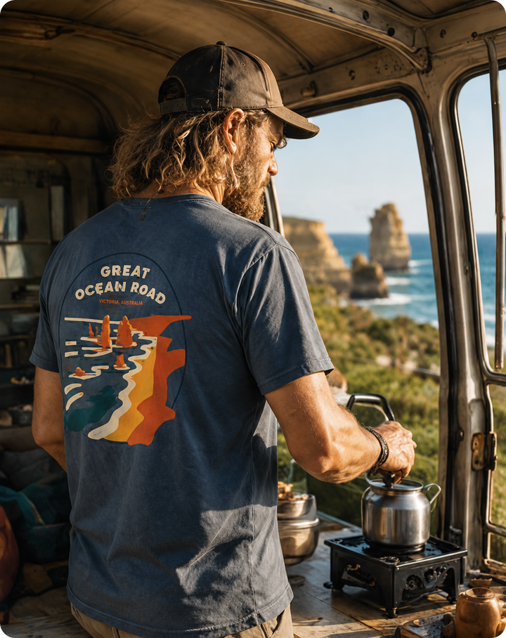Great Ocean Road - Unisex Premium Faded Tee