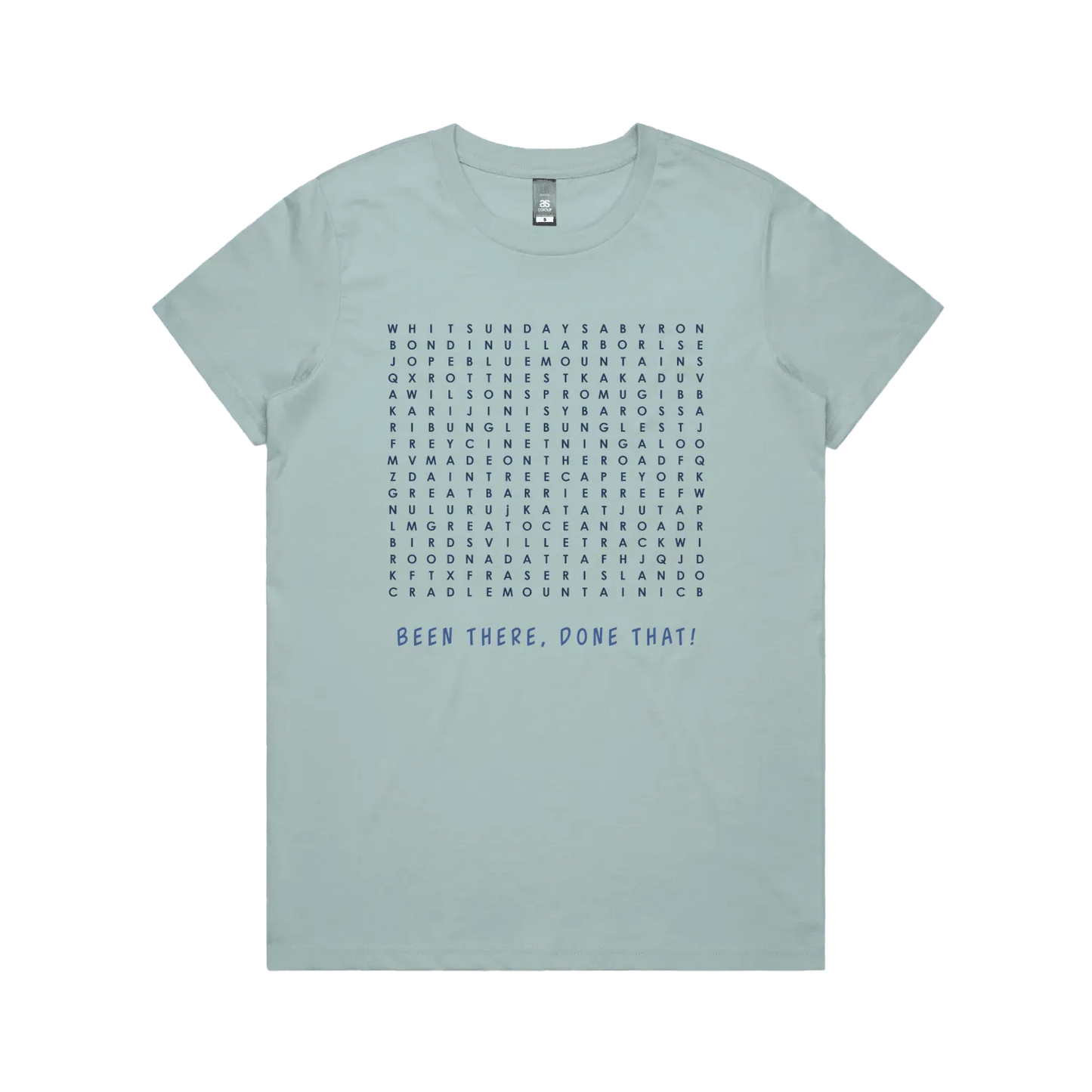 Pale Blue front flat lay